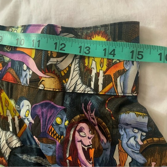 ModCloth Folter Halloween Skirt Werewolf Witch Frankenstein Skirt XL DarkWave - Picture 5 of 12